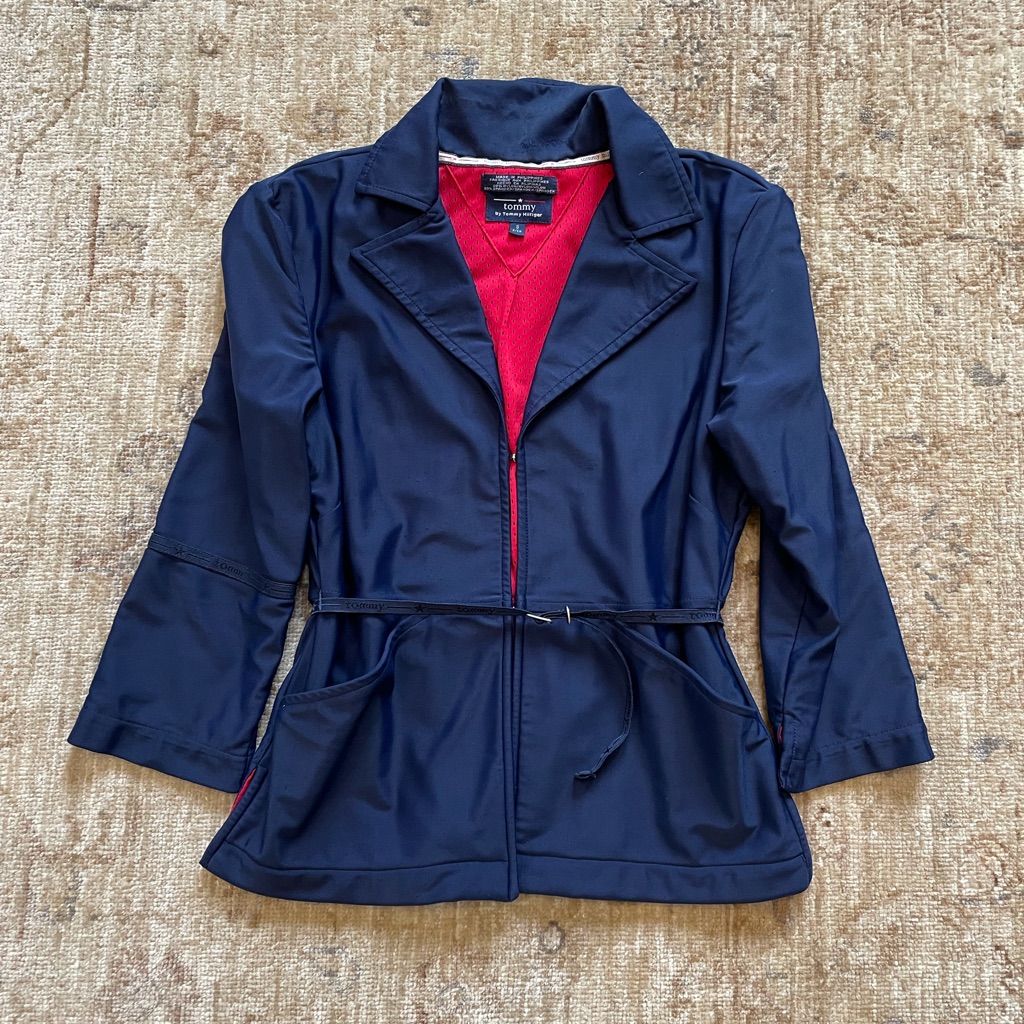 Tommy Hifiger 3/4 Sleeve Jacket, Navy Blue, Size S.